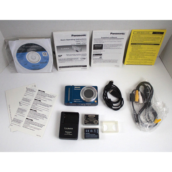 Panasonic Other - Panasonic Lumix DMC-ZS7 12.1 MP Digital Camera with Batteries & Battery Charger